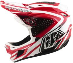 Troy Lee Designs Cască de bicicletă Troy Lee Designs D4 Polyacrylite Helmet MIPS The Line Fire / White