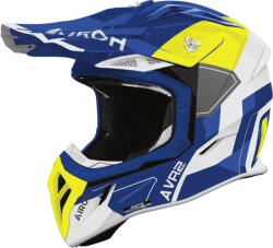 Airoh Casca motocross AIROH AVIATOR ACE 2 SHIELD BLUE/YELLOW