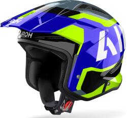 Airoh Cască pentru scuter AIROH TRR II JUPITER BLUE/YELLOW GLOSS