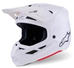 Alpinestars Casca motocross ALPINESTARS SM7 WHITE-GLOSS
