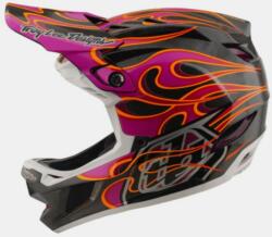 Troy Lee Designs Cască de bicicletă Troy Lee Designs D4 Carbon Helmet MIPS Torched Carbon / Magenta