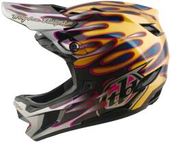Troy Lee Designs Cască de bicicletă Troy Lee Designs D4 Carbon MIPS Overspray Gold / Black