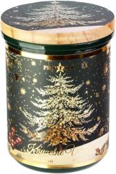 Provence Lumânare de Crăciun în pahar cu capac din sticlă, verde 240 g