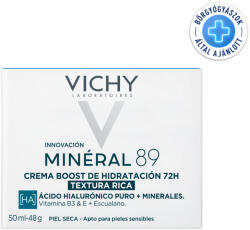 Vichy Mineral 89 Hidratáló arckrém 72 H 50ml