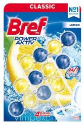 Bref Power Aktiv golyós WC illatosító Citrom 3x50g