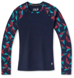 Smartwool W Merino 250 Baselayer Pattern Crew BXD L, Albastru