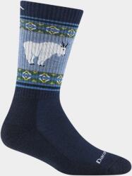 Darn Tough Șosete de drumeție pentru femei HIKE/TREK VANNA GRIZZLE MIDWEIGHT MERINO CUSHION BOOT goat blue - albastru M