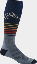 Darn Tough Șosete de schi pentru bărbați STEEP LINES LIGHTWEIGHT MERINO CUSHION OVER THE CALF eclipse - albastru M