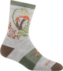 Darn Tough Șosete de trekking pentru femei HIKE/TREK MELLOW MUSHROOMS LIGHTWEIGHT MERINO CUSHION MICRO CREW ash - gri S