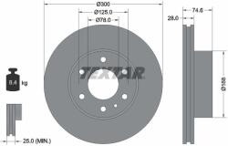 TEXTAR Disc frana TEXTAR 92155903 (92155903) - fixbox
