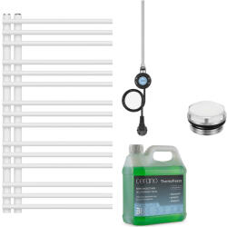 Cerano - Burke fürdőszobai elektromos radiátor szett - B/J - WIFI - 300W - matt fehér - 1000x500 mm (CER-409840)