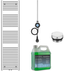 Cerano - Benito fürdőszobai elektromos radiátor szett - WIFI - 600W - króm - 1700x450 mm (CER-509414)