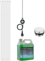 Cerano - Arlen fürdőszobai elektromos radiátor szett - WIFI - 600W - matt fehér - 1800x300 mm (CER-455558)