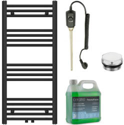 Cerano - Benito elektromos fürdőszobai radiátorszett - 300W - matt fekete - 1000x450 mm (CER-658241)