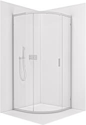 Cerano - Solero zuhanykabin bal/jobb - 6 mm - negyedköríves - R550 - króm, átlátszó üveg - 80x80x195 cm (CER-126779)