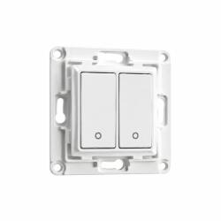 Shelly Intrerupator de perete Shelly Wall Switch 2, 2 butoane, pentru relee Shelly, alb, SWS2W (SWS2W)