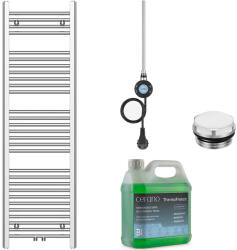 Cerano - Benito fürdőszobai elektromos radiátor szett - WIFI - 600W - króm - 1500x450 mm (CER-361229)
