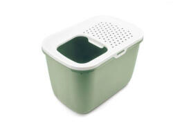 SAVIC | Hop In | macska WC - fehér-zöld, macskáknak - 58, 5 × 39 × 39, 5 cm - 1 db
