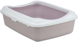 TRIXIE | Classic Litter Tray | peremes macska wc - macskáknak - világoslila-fehér, 37 × 15 × 48 cm - 1 db