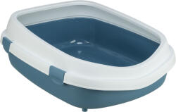 TRIXIE | Litter Tray Primo XXL | alomtálca - macskáknak - XXL - kék-fehér, 56 × 25 × 71 cm - 1 db