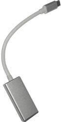 Spacer CABLU video SPACER, adaptor USB 3.1 Type-C (T) la DisplayPort (M), 15cm, rezolutie maxima 4K UHD (3840 x 2160) la 60 Hz, silver "SP-CM-DPF-01" (timbru verde 0.18 lei) (SP-CM-DPF-01)