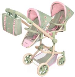 De Cuevas Toys 90868 Összecsukható iker babakocsi táskával Botanic 2026 - 91 cm (MA6-90868)
