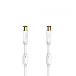 Hama Antenna Cable, Coax Plug - Coax Socket, gold-plated, 1.5 m, 100 dB (00205246)