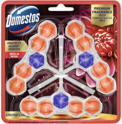 Domestos Aroma Lux Dahlia Wish WC frissítő blokk 3 x 50 g - patikamra