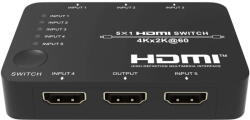 EVOCONNECT Switch HDMI2.0b 5x1 4K@60Hz 4: 4: 4, HDCP2.2, 3D cu telecomanda (HDCVT-HDS-B51) - vexio