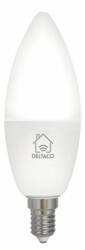 DELTACO - SMART HOME izzó, LED, E14, gyertya, szabályozható -SH-LE14CCTC (SH-LE14CCTC)