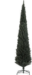 HOMCOM Brad Artificial de Crăciun cu 538 Ramuri, Brad de Crăciun Îngust și Spațios cu Bază de Oțel, Ø55x225 cm, Verde | Aosom Romania (830-854V01GN)