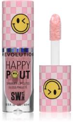 Revolution Beauty Happy Pout Shimmer Lip Gloss csillogó ajakfény árnyalat Pink Bliss 4.6 ml