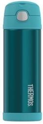 Thermos FUNtainer gyermek termosz, szívószálas, 0, 47 l, türkizkék