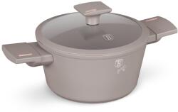 Berlinger Haus Fazék szűrős üvegfedővel és titán bevonattal Taupe 20cm 55319 (BH/8100N)