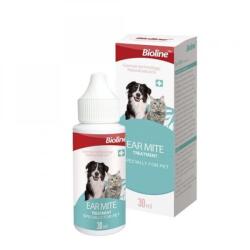  Bioline Bioline Solutie Antiparazitara Urechi pentru Caini si Pisici, 30 ml