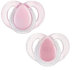 Tommee Tippee Suzete ortodontice Night Time (6-18 luni) 2 buc. roz TT. 0277