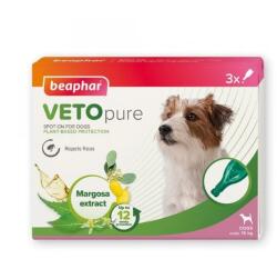 Beaphar Beaphar Vetopure Spot-On S Pipete Antiparazitare pentru Caini sub 15 kg, 3 pipete