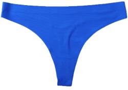 PriStyle Női prémium tangabugyi, szatén, légáteresztő és szexi, varrat nélküli, kék, L-es méretű, PriStyle® (tanga-L-albastru-singur-pristy)