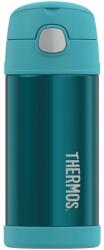 Thermos FUNtainer gyerek termosz, szívószálas, 0, 355 l, türkizkék
