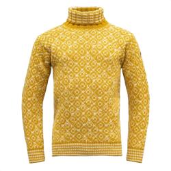 Devold Svalbard Wool High Neck garbó M / sárga