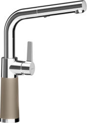 SCHOCK Schock SC-540 konyhai csaptelep Cristadur Ivy kihúzható fejjel, 2 funkciós zuhany, gránit hatás, kerámiabetét, sötétzöld (557120TWIL)