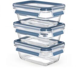 Tefal Masterseal Glass N10520 tárolódoboz szett, 3 darabos, 0, 45 l (N10520)