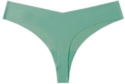 PriStyle Női prémium tangabugyi, szatén, légáteresztő és szexi, varrat nélküli, türkiz, S-es méret, PriStyle® (tanga-S-turcoaz-singur-pristyl)