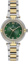 Daniel Klein Premium DK. 1.14295-4 - Ceas dama quartz verde, auriu si argintiu (DK.1.14295-4) Ceas