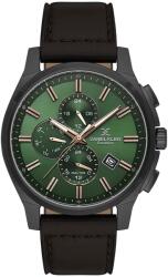 Daniel Klein Ceas barbatesc Daniel Klein Exclusive DK. 1.14349-6, cadran verde, curea maro (DK.1.14349-6) Ceas