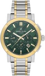 Daniel Klein Exclusive DK. 1.14352-5 - Ceas barbatesc quartz verde, auriu si argintiu (DK.1.14352-5) Ceas