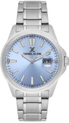 Daniel Klein Premium DK. 1.14332-4 - Ceas barbatesc quartz argintiu cu cadran albastru (DK.1.14332-4) Ceas