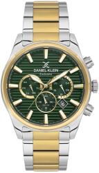 Daniel Klein Exclusive DK. 6.14443-4 - Ceas barbatesc quartz verde, auriu si argintiu (DK.6.14443-4) Ceas