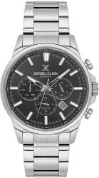 Daniel Klein Ceas barbatesc Daniel Klein Exclusive DK. 6.14440-2, quartz, dual time, argintiu (DK.6.14440-2) Ceas