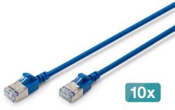 ASSMANN Patch Cord Digitus by Assmann DK-1632-A-050S-B-10, F/FTP, Cat6a, 5 m, Blue, 10 bucati (DK-1632-A-050S-B-10)